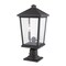 Z-Lite Beacon 2 Light Outdoor Pier Mounted Fixture, Oil Rubbed Bronze & Clear Beveled 568PHBR-533PM-ORB - alternate 5